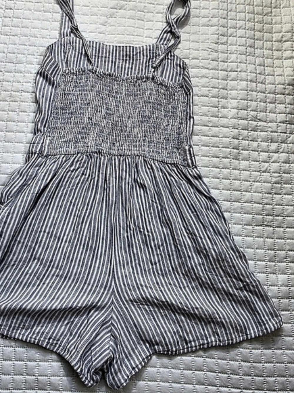 Y2K Hollister Striped Romper in Blue & White Size XS